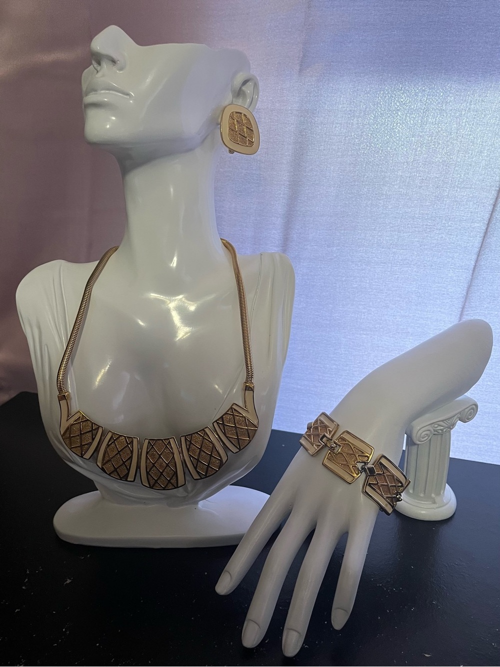 Vintage Monet Gold-Tone 3 Piece Jewelry Set